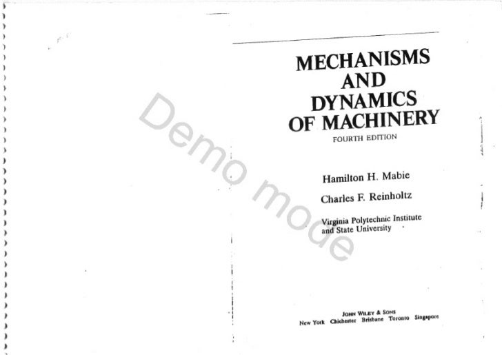 dynamics of machinery books